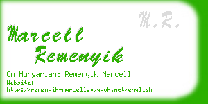 marcell remenyik business card